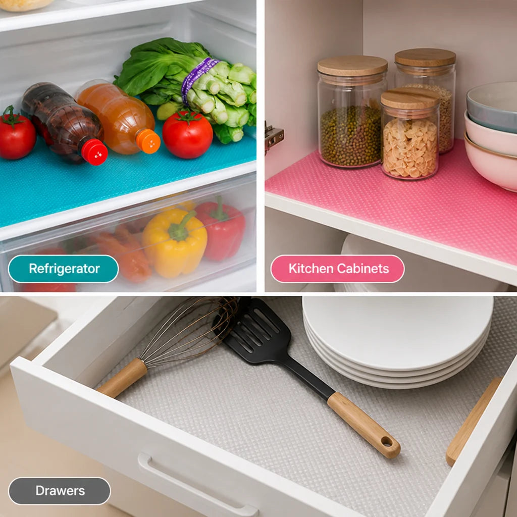GlaciaGuard™ Liners — Turn Your Fridge Into a Fresh, Spotless Sanctuary Every Day
