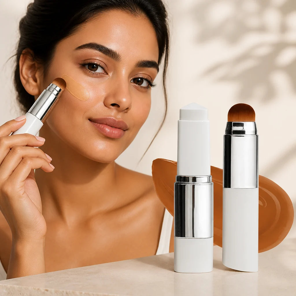 HueMingle™ Color-Adaptive Foundation Stick — Unlock Your True Glow with Every Swipe