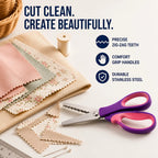 SliceCraft™ Pinking Shears — Master Every Cut with Effortless Precision and Fray-Free Style
