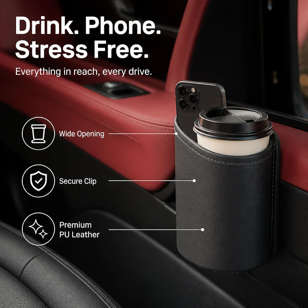 CupNook™ — Keep Your Drink and Phone Right Where You Need Them, No Stress, No Spills