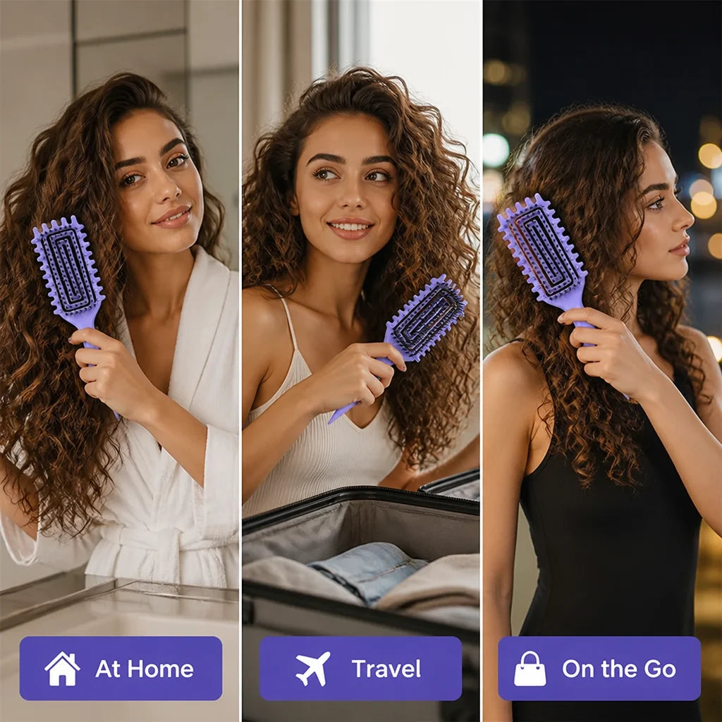 Coilavelle™ Styling Brush — Sculpt Stunning Curls That Shine All Day Without the Frizz