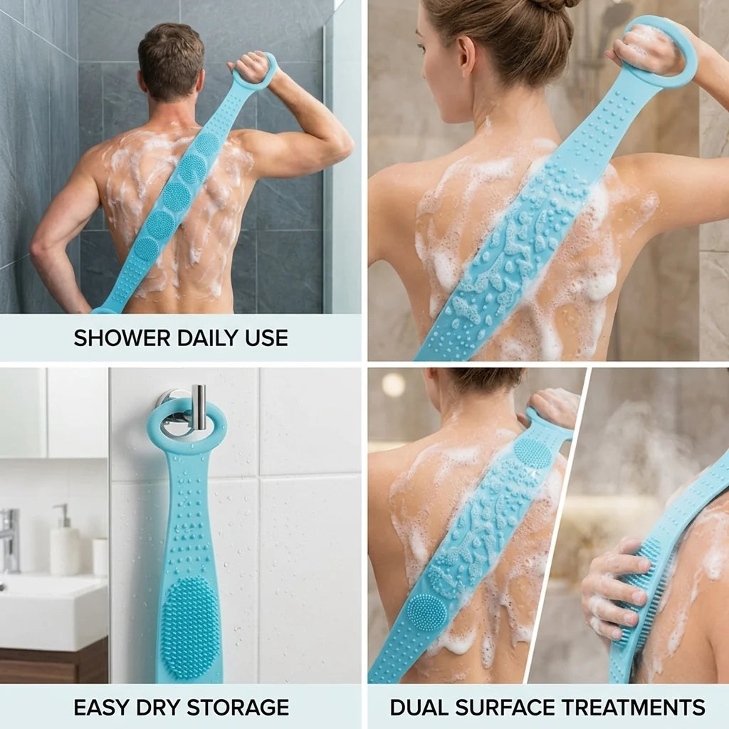 SootheBack™ Dual-Texture Back Scrubber — Unleash Silky, Radiant Skin You’ll Want to Show Off