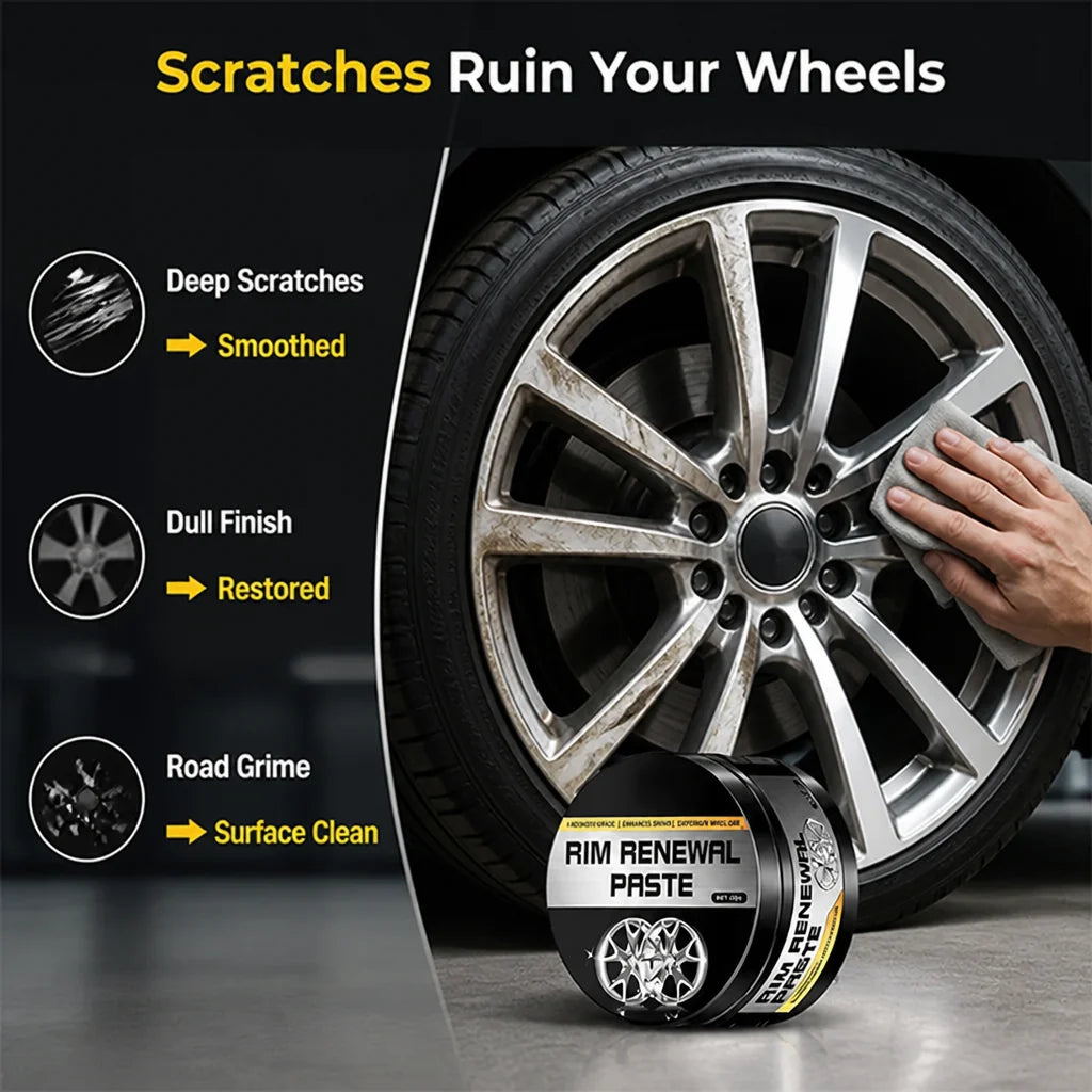 Rimvexa™ Wheel Paste — Instantly Erase Scratches and Lock in Showroom Shine for Miles